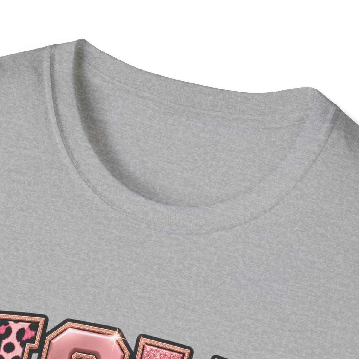 Holy But Hood T-Shirt — Pink Leopard Ribbon Graphic Tee