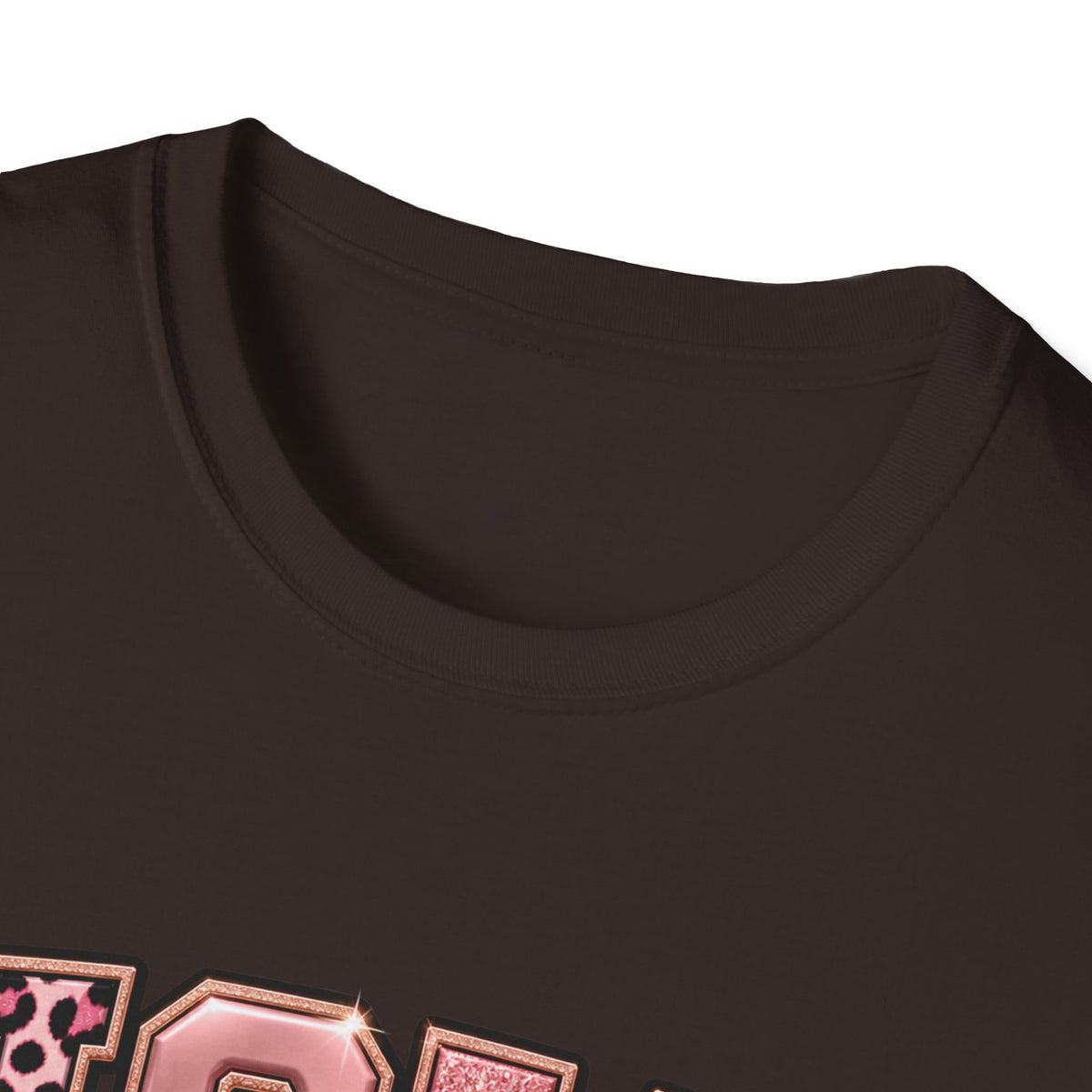 Holy But Hood T-Shirt — Pink Leopard Ribbon Graphic Tee