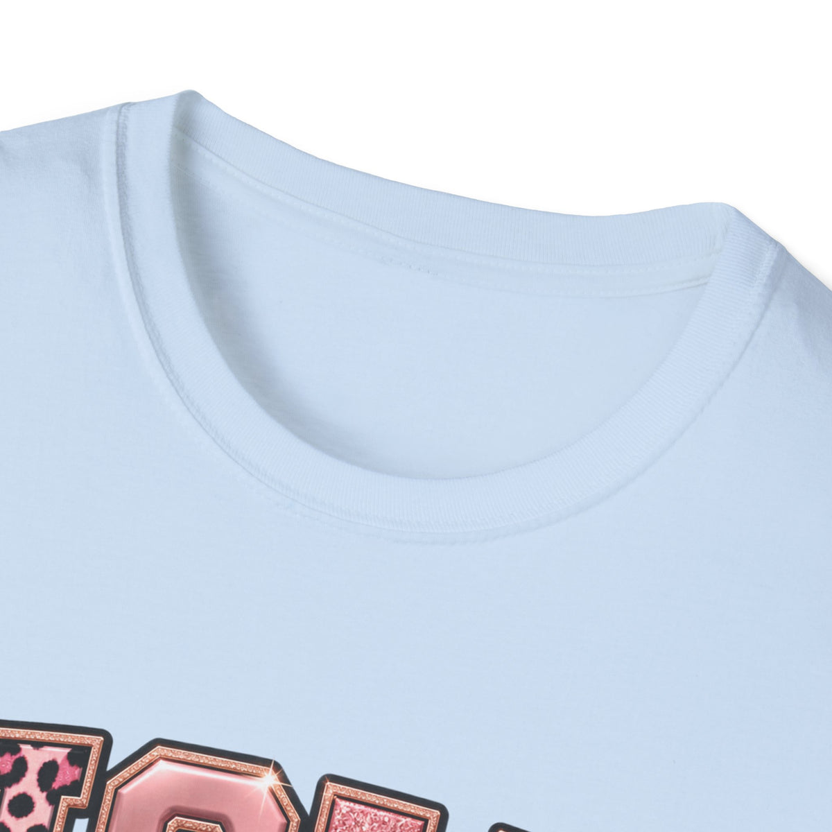 Holy But Hood T-Shirt — Pink Leopard Ribbon Graphic Tee