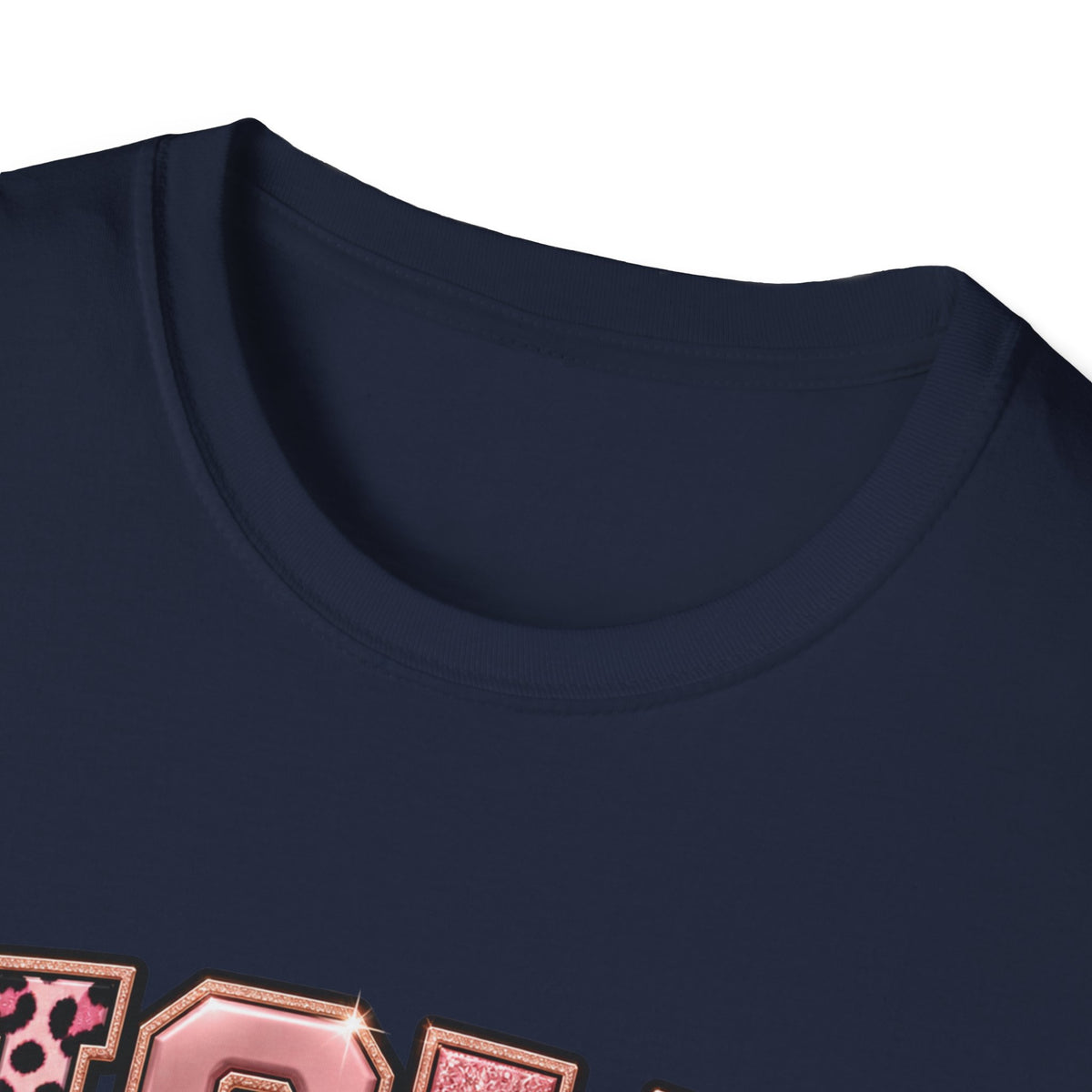 Holy But Hood T-Shirt — Pink Leopard Ribbon Graphic Tee