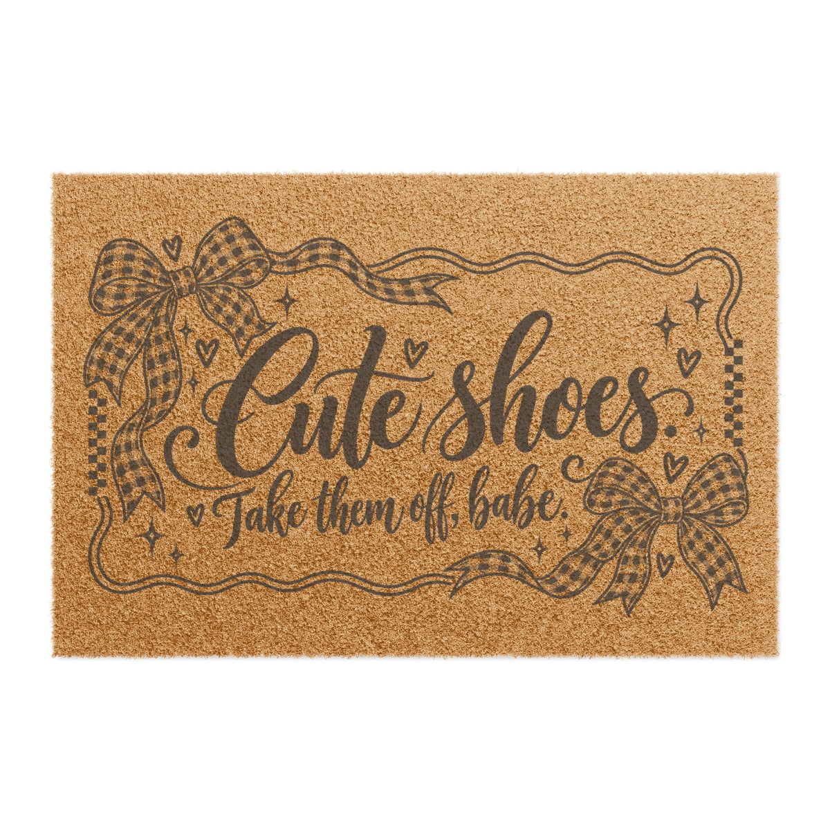 Cute Shoes, Take Them Off Babe Door Mat