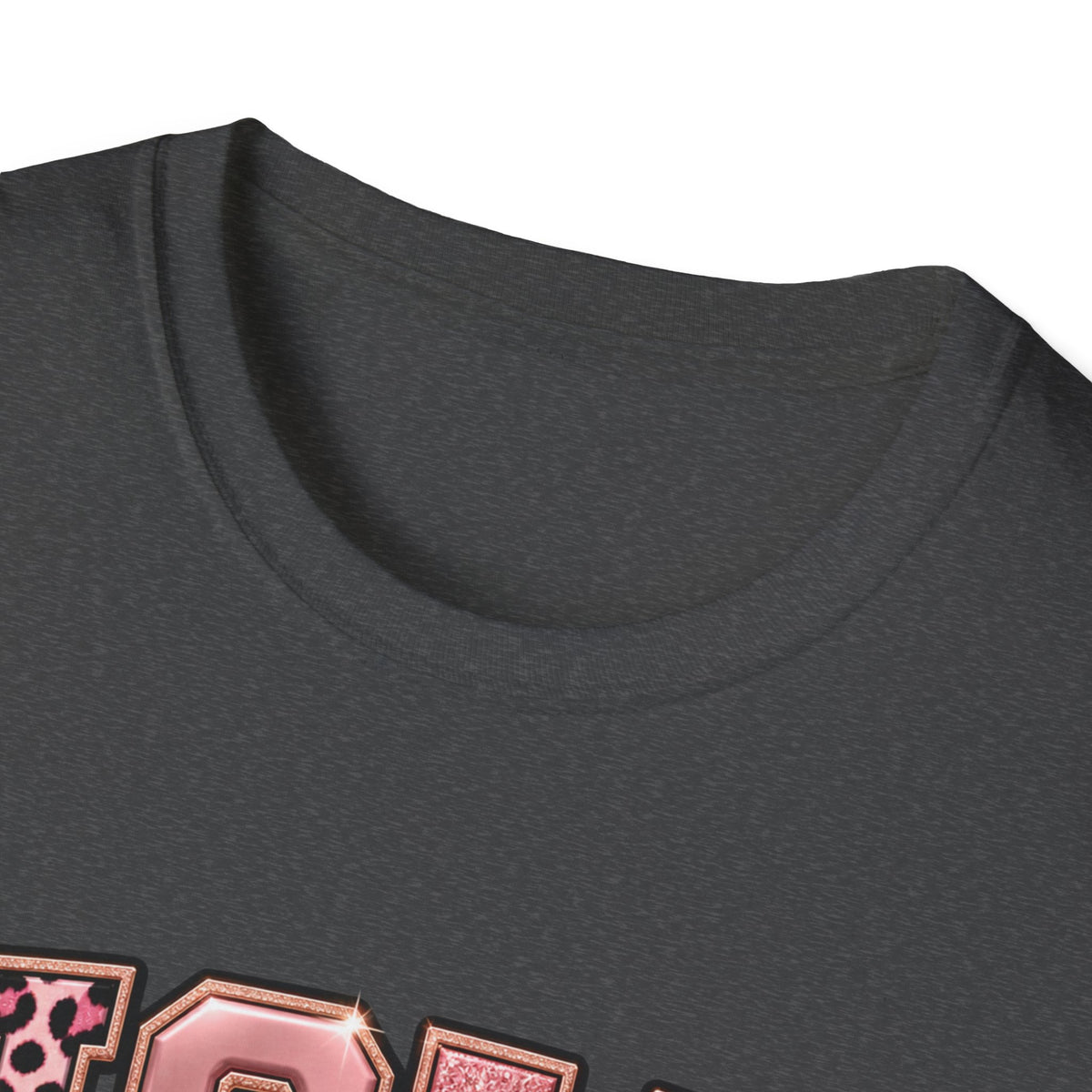 Holy But Hood T-Shirt — Pink Leopard Ribbon Graphic Tee