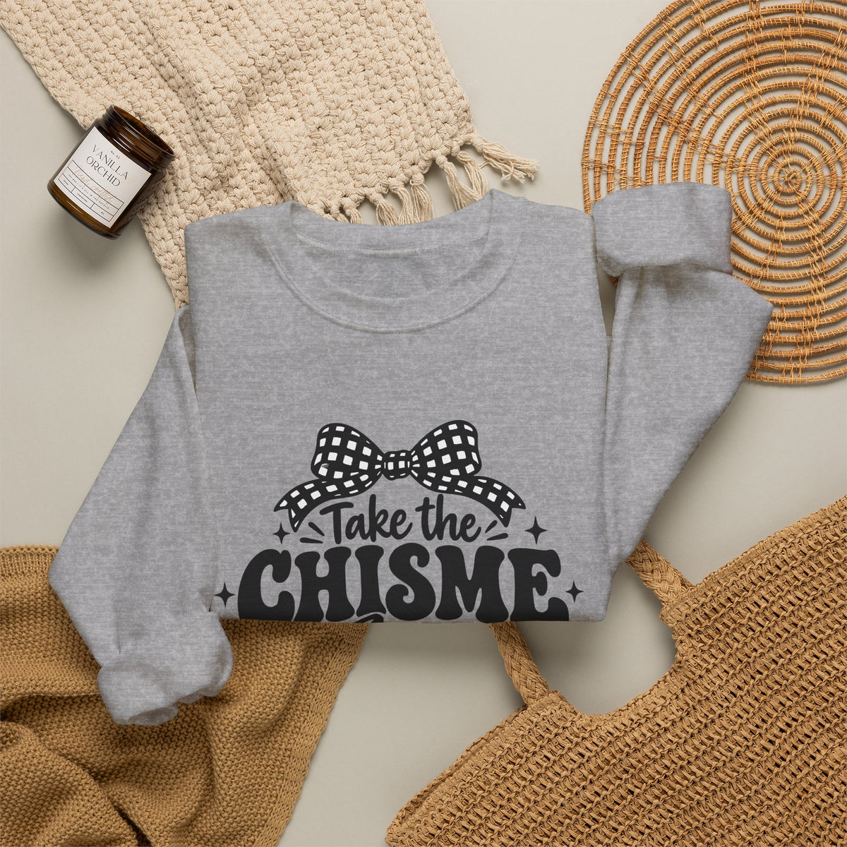 Christian Crewneck Sweatshirt - "Take the Chisme to Jesus, Not the Group Chat"