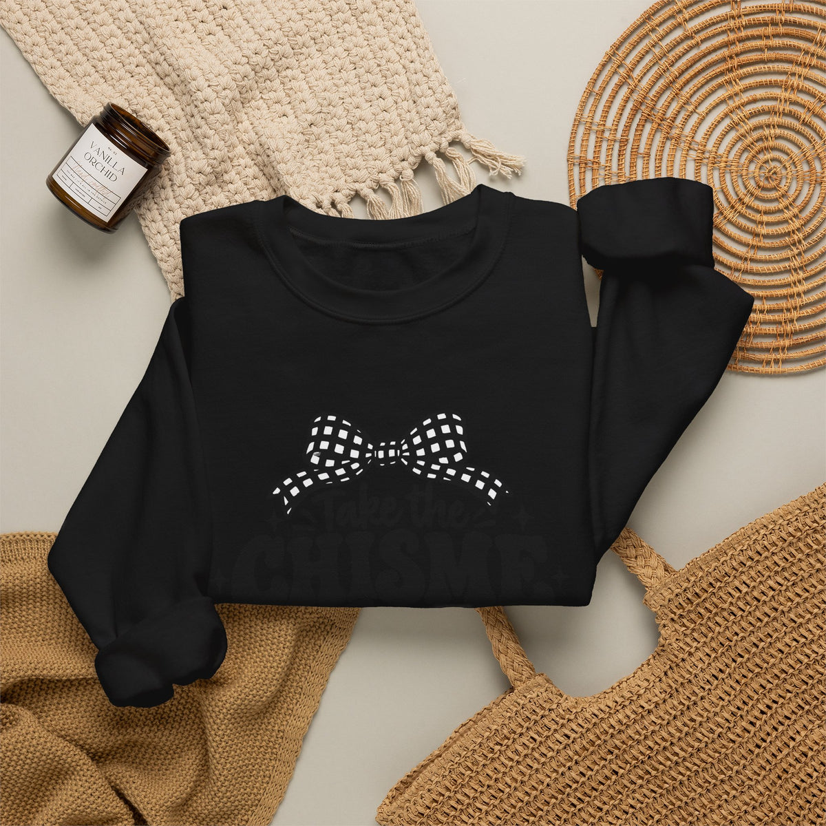 Christian Crewneck Sweatshirt - "Take the Chisme to Jesus, Not the Group Chat"